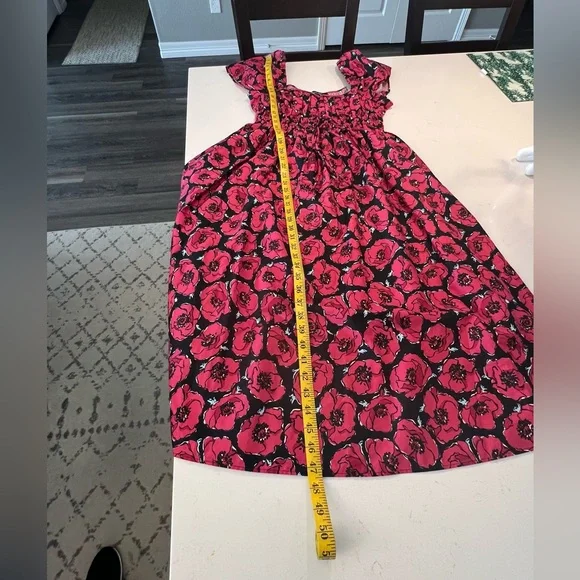 Kate Spade Poppy Toss Square-neck Midi Dress size S - Picture 7 of 11